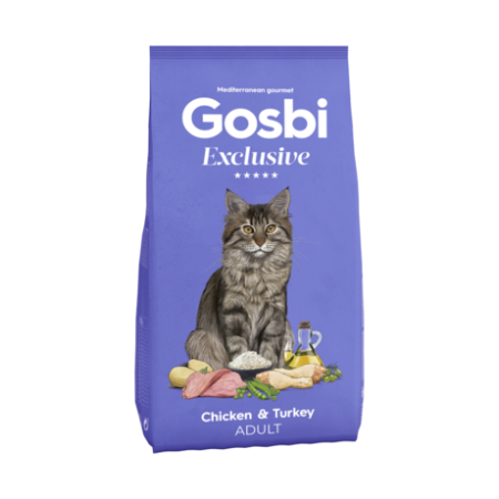 PISICI - Gosbi Exclusive Cat Adult - hrana uscatapentru pisici adulte 1,5kg