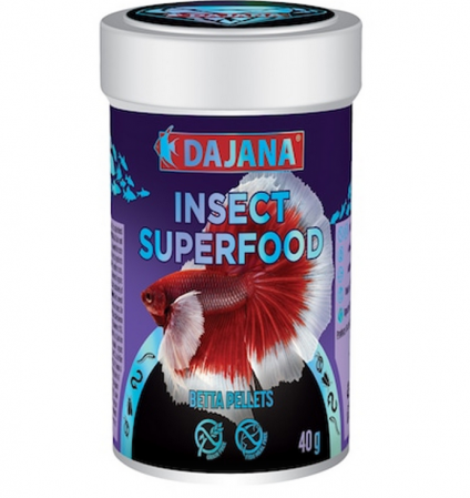 PESTI - Hrana pesti peleti Dajana Insect Superfood Betta, 40 gr