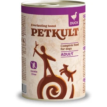 CAINI - Hrana umeda pentru caini Petkult Adult cu rata 400 g