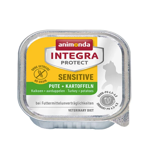 PISICI - Hrana umeda pentru pisici Integra Protect Sensitive Curcan + Cartofi 100g