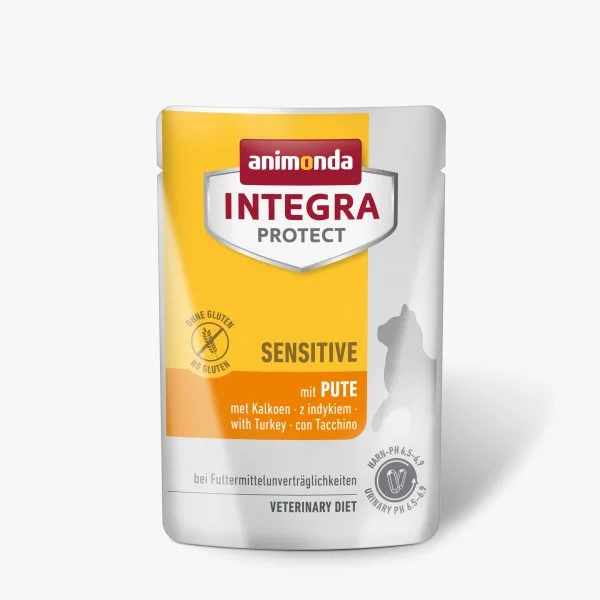 PISICI - Hrana Umeda pentru Pisici INTEGRA PROTECT SENSITIVE CURCAN – 24 x 85G