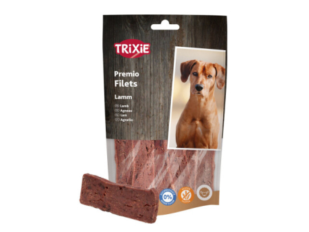 Recompense caini - Trixie Recompense Pentru Caini, Fasii cu Miel, 80 g