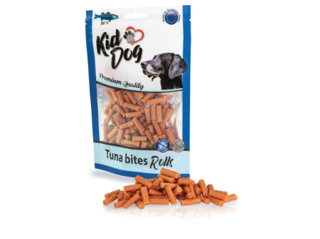 Recompense caini - KidDog Recompense Pentru Caini, Rulouri Cu Ton, 80 g