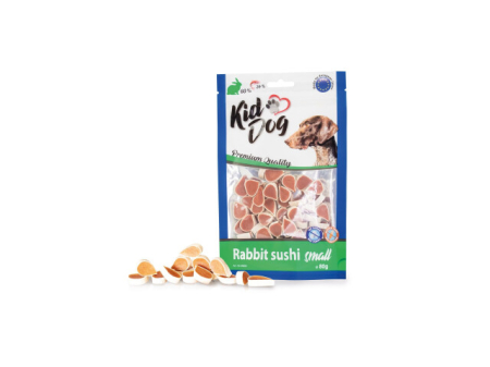 Recompense caini - KidDog Recompense Pentru Caini, Mini Sushi Cu Iepure, 80 g
