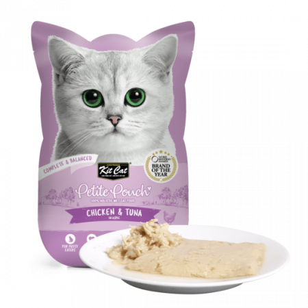 PISICI - Kit Cat Petite Pouch, pui si ton, 70g