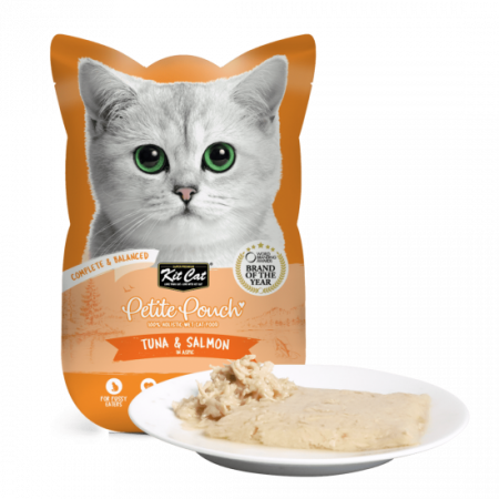 PISICI - Kit Cat Petite Pouch, ton si somon, 70g