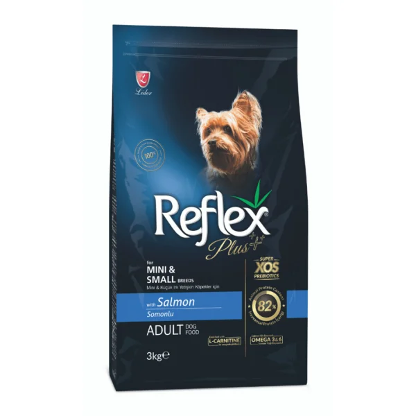 CAINI - Mancare uscata pentru caini, Reflex Plus Adult Dog Talie Mica Somon 3 kg