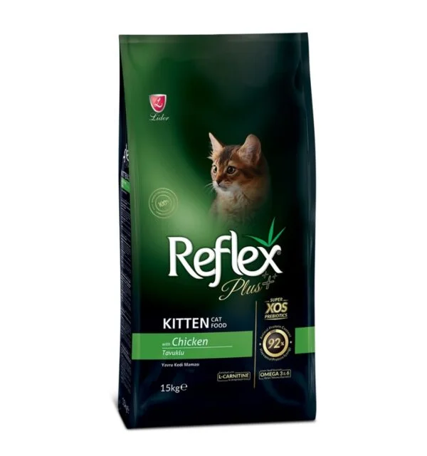 PISICI - Hrana uscata pentru pisici, Reflex Plus Kitten cu Pui 15 kg