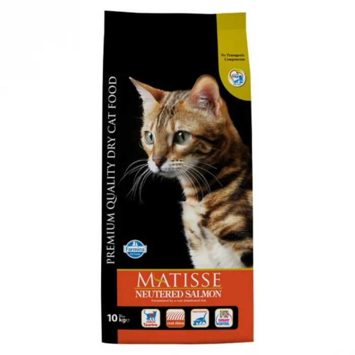 Hrana uscata pisici - Matisse hrana uscata pentru pisici sterilizate cu somon 10 kg