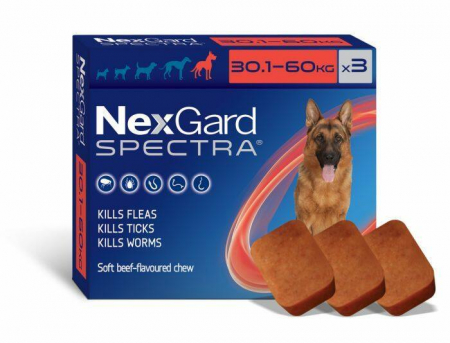 Suplimente caini - Nexgard Spectra XL (30 - 60 kg), 3 comprimate