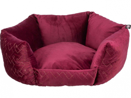 Paturi, perne si cosuri pisici - Pat Natalya, 50 cm, Bordo