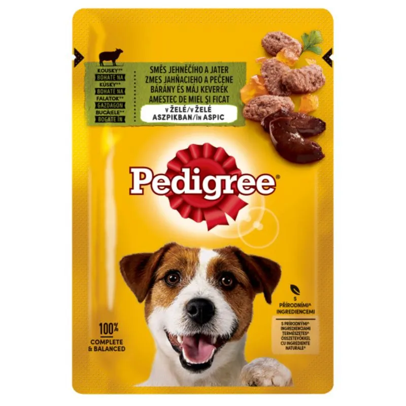 Hrana umeda caini - PEDIGREE, XS-XL, Miel, plic hrană umedă câini, (în aspic), 100g