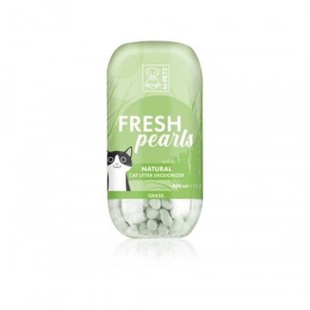 Accesorii pisici - Perle odorizante pentru litiera, iarba, M-PETS, 450ml