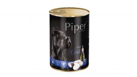 Hrana umeda caini - Piper Adult, carne de cod, 400 g