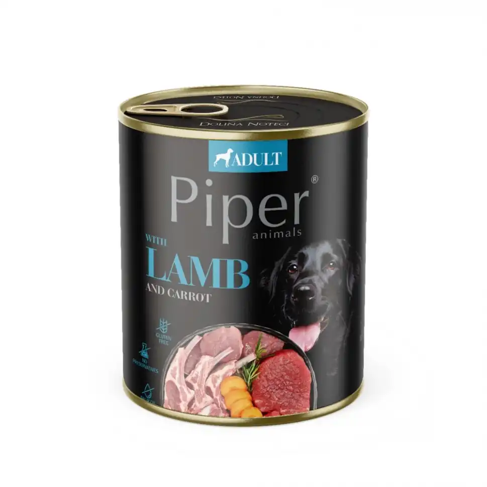 Hrana umeda caini - Piper Adult, miel si morcov, 400g