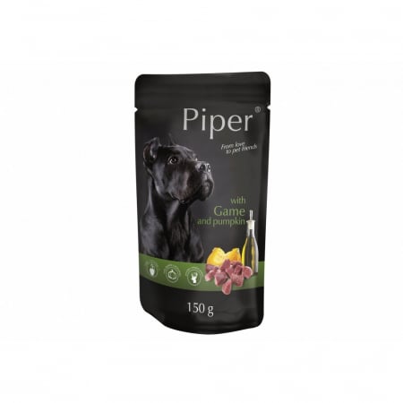 Hrana umeda caini - Piper Adult, vanat si dovleac, 150g