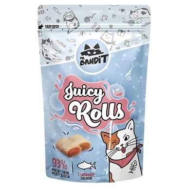 Recompense pisici - Recompense pentru pisici Mr. Bandit CAT Crunchy Pockets, somon, 40 g