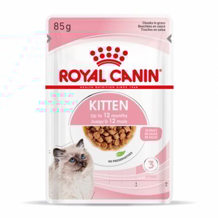 Hrana umeda pisici - Royal Canin Kitten in Gravy, hrană umedă pentru pisici, 85g