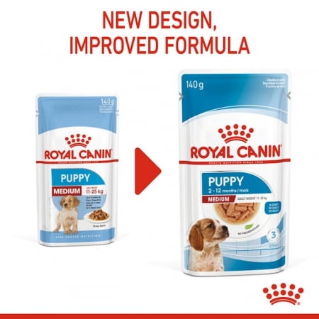 Royal Canin Medium Puppy, hrana umeda pentru caini, 140 gr [2]