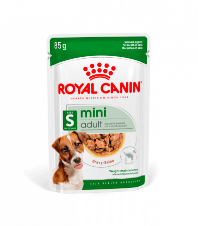 Hrana umeda caini - Royal Canin Mini Adult, Hrana umeda pentru caini, plic, 85 gr