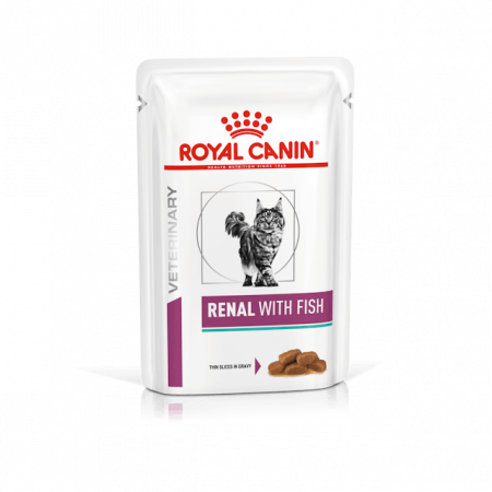 Hrana umeda pisici - Royal Canin Renal With Fish Cat, hrană umedă, 85g
