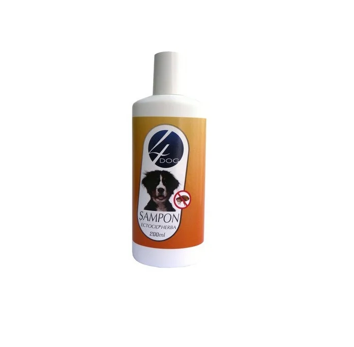 Antiparazitare interne si externe - Sampon Caini/Pisici 4DOG Antiparazitar Ectocid Herba 200ml