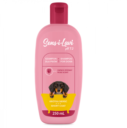 Igiena si ingrijire caini - Sampon pentru caini cu blana scurta, Sens-I-Lavi, 250 ml