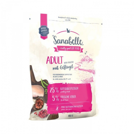 Hrana uscata pisici - Sanabelle Adult cu pui, 400 g