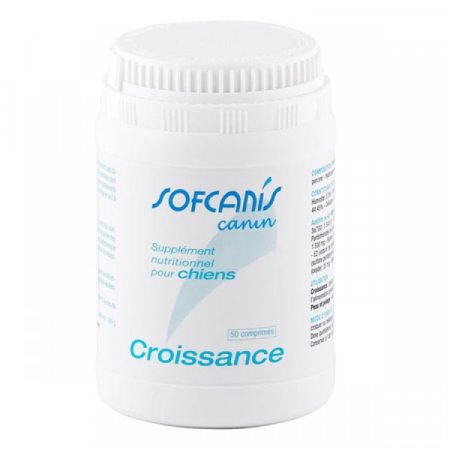 Suplimente vitamino-minerale - Sofcanis Croissance Caine 50 Comprimate
