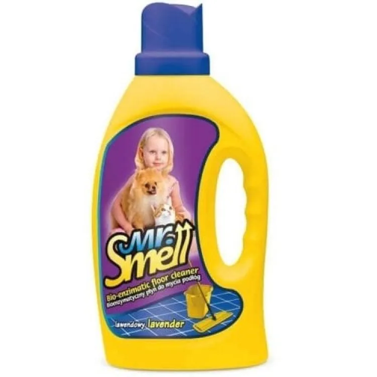Igiena si ingrijire pisici - Solutie Curatare Pete si Mirosuri Animale de pe Podele, Mr. Smell, Lavanda, 1 L