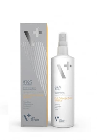 Afectiuni dermatologice - Spray Nanosilver VetExpert Clorhexidina 4%, 100 ml