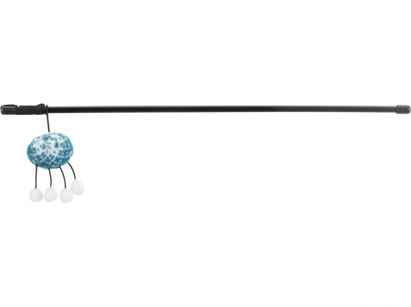 Jucarii pisici - Trixie Jucarie Pentru Pisici, Xmas Undita Cu Minge/Brad/Turta Dulce, 46 cm, Diferite Modele
