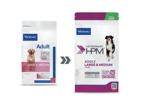 Hrana uscata caini - Virbac HPM Adult dog large & medium 16kg