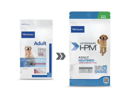 Hrana uscata caini - Virbac HPM Adult neutered dog large & medium 12kg