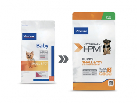 Hrana uscata caini - Virbac HPM Baby dog small & toy 3 kg