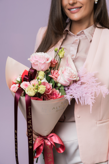 Buchet Mix de Flori "Rosy" [2]
