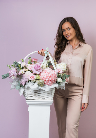 Cosuri cu Flori - Cos Mix de Flori "Pastel Garden"