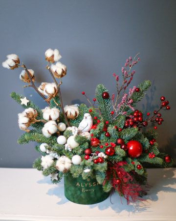 Aranjamente & Buchete - Aranjament White & Red