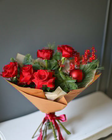 Aranjamente & Buchete - Buchet Red Christmas