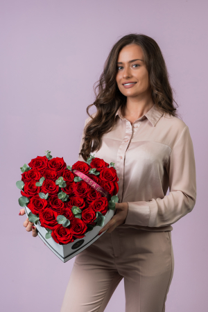 Cutie Inima cu Trandafiri "Passion in Bloom" [1]