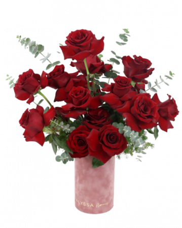 Aranjamente Florale - Cutie cu 17 Trandafiri Rosii