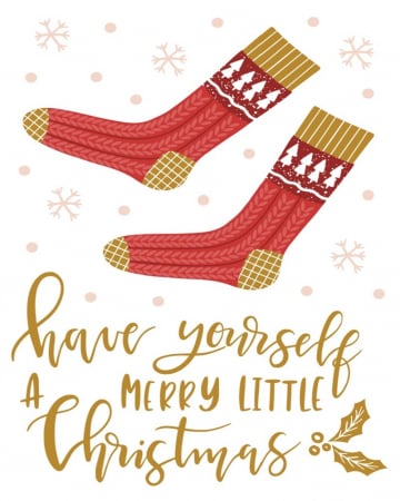 Adauga cadou - Felicitare Craciun "Merry Little Christmas"