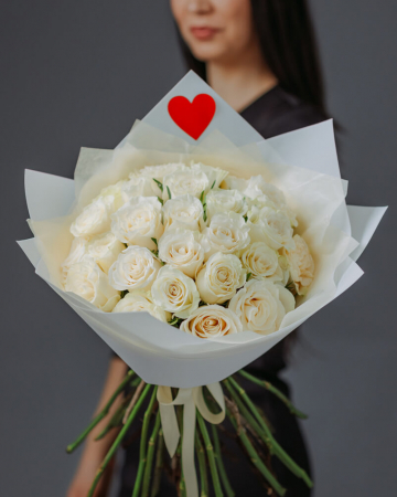 Buchet Trandafiri Albi [2]