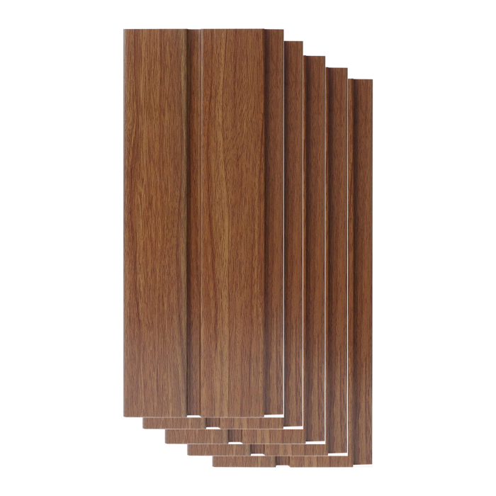 Set 5 panouri decorative, riflaj, polimer rigid, 240 x 12 x 1.2 ,nuc [1]