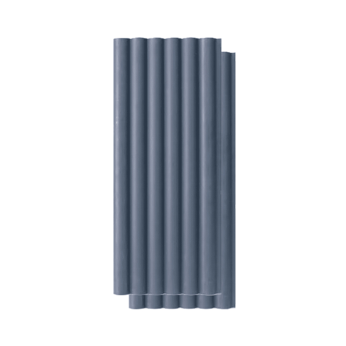 Set 2 panouri decorative,riflaj,polimer rigid,260x15x1.2 cm, albastru închis [1]