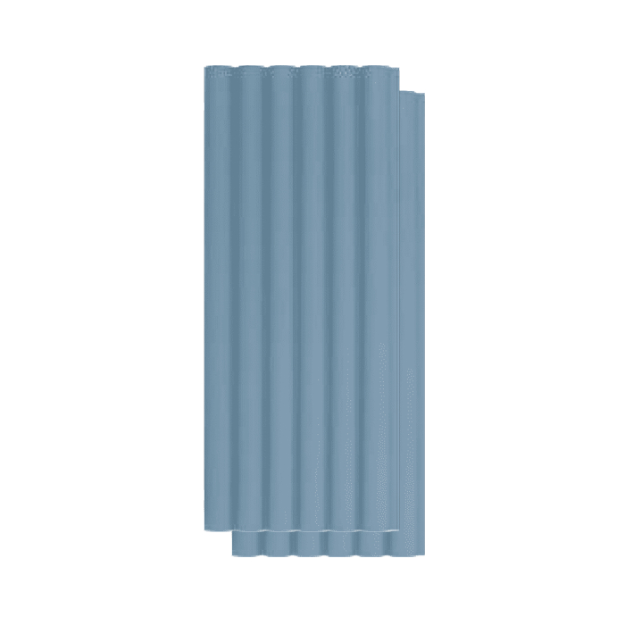 Set 2 panouri decorative,riflaj,polimer rigid,260x15x1.2 cm, bleu [1]