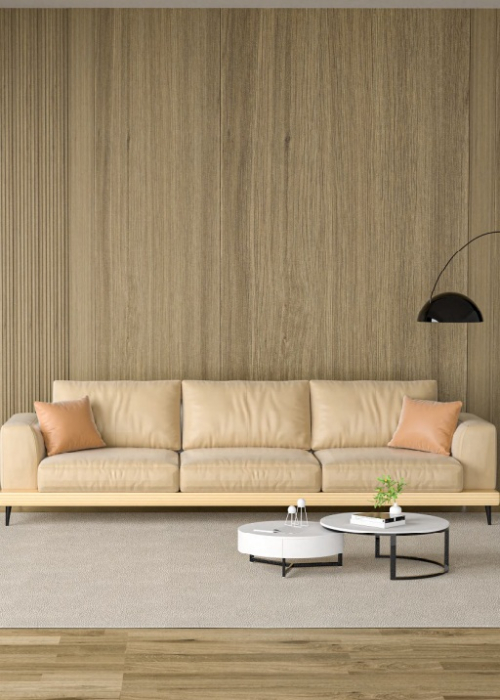 Set 2 panouri decorative,riflaj,wpc,260x15x 0.8 cm, gri [2]