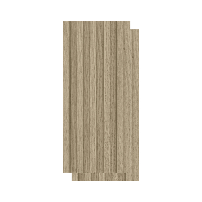 Set 2 panouri decorative,riflaj,wpc,260x20x2 cm, maro [1]