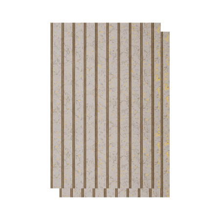 Riflaje & Panouri riflate - Set 2 panouri decorative ,riflaj ,polimer rigid,260x31x0.8cm, auriu model - Copie