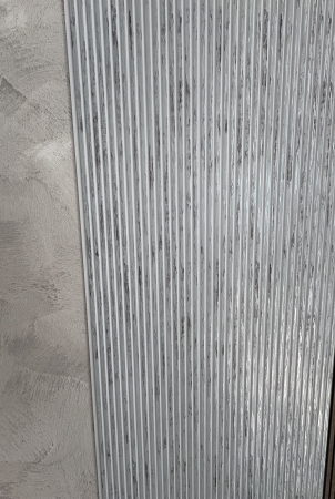 Set 5 panouri decorative, riflaj, polimer rigid, 244x30 x 0.6cm, bleu [1]